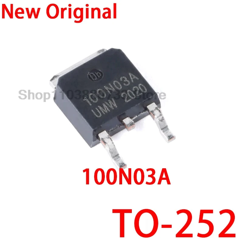 10 Uds 100% original nuevo 100N03A TO-252 100N03 TO252 30V/90A canal N MOS tubo de efecto de campo Transistor Chip IC nuevo Original