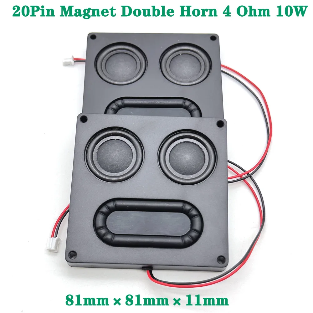 Conector de altavoz de Audio portátil de 81mm × 11mm pulgadas, 4 Ohm, 10W, Mini altavoz de sonido de rango completo, altavoz Multimedia DIY para cine en casa - imagen 2