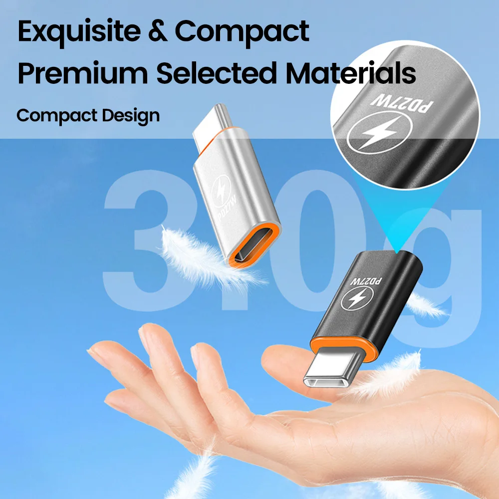 Adaptador PD27W tipo C a ios, transferencia de datos de carga rápida, convertidor tipo C macho a Lightning hembra para iphone 15 16 Samsung - imagen 4