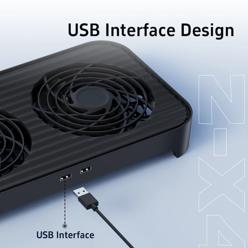 POWER TRAIN Z-X4 ventiladores duales de 14 cm apilables de bajo ruido usando enrutador/chasis en miniatura Base de radiador interfaz USB 65,8 CFM/18dBA - imagen 4