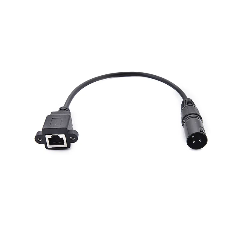 Cable convertidor adaptador de conector de red XLR macho/hembra de 3 pines a RJ45 para sistemas de altavoces Behringer de micrófono y Radio - imagen 2