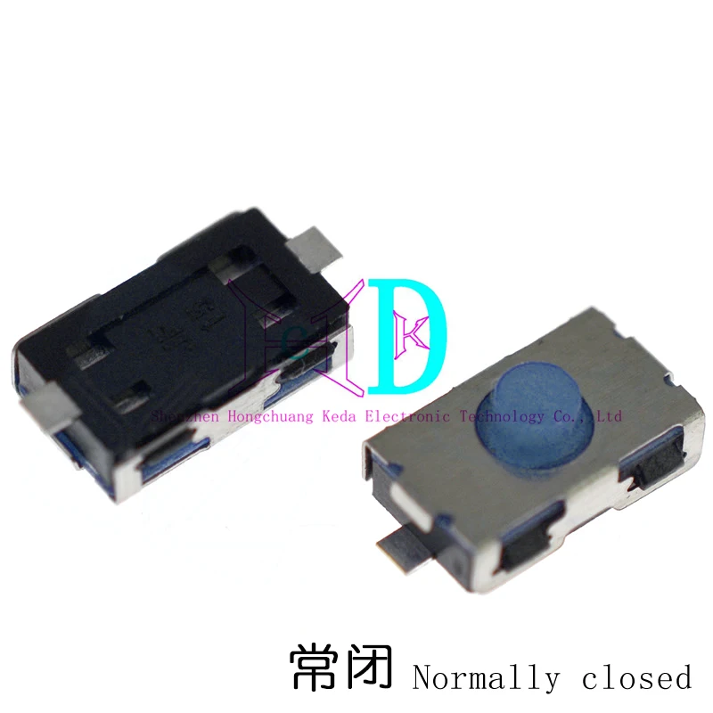 20 piezas-Botón de silicona de 4x6x2,5, Interruptor táctil de espinillas normalmente cerrado, botón táctil de silicona con parche de 2 pines, cabeza azul normalmente abierta - imagen 4