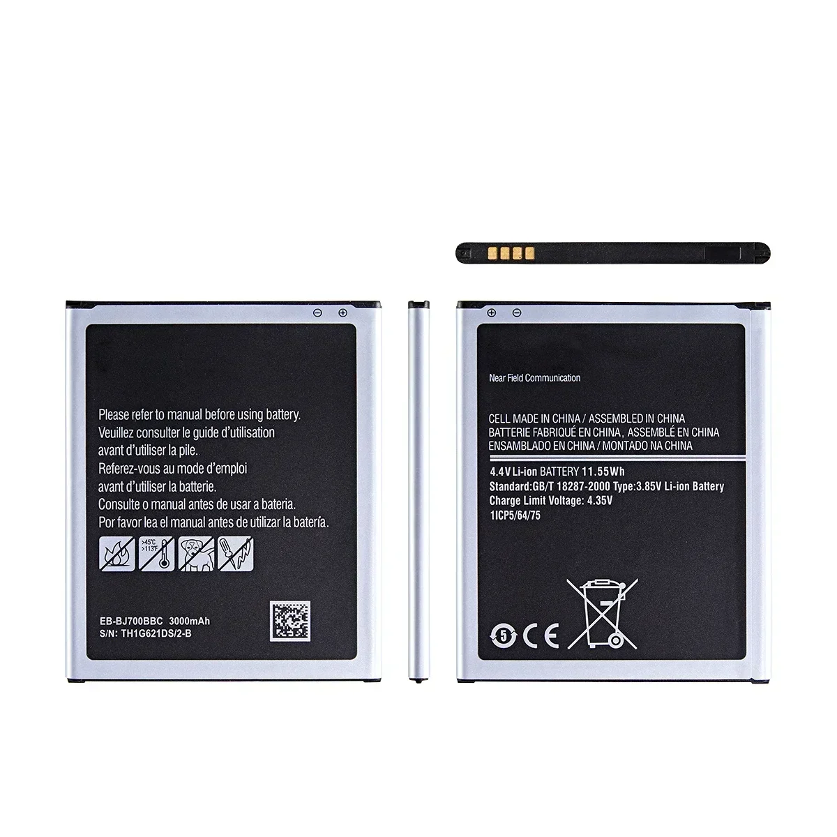 Nueva batería EB-BJ700BBC EB-BJ700CBE 3000mAh para Samsung Galaxy J7 2015 J4 2018 J7000 J7009 J7008 J701F J700F sin NFC/NFC - imagen 4