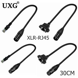 Adaptador DMX512 RJ45 a XLR3 para iluminación de escenario