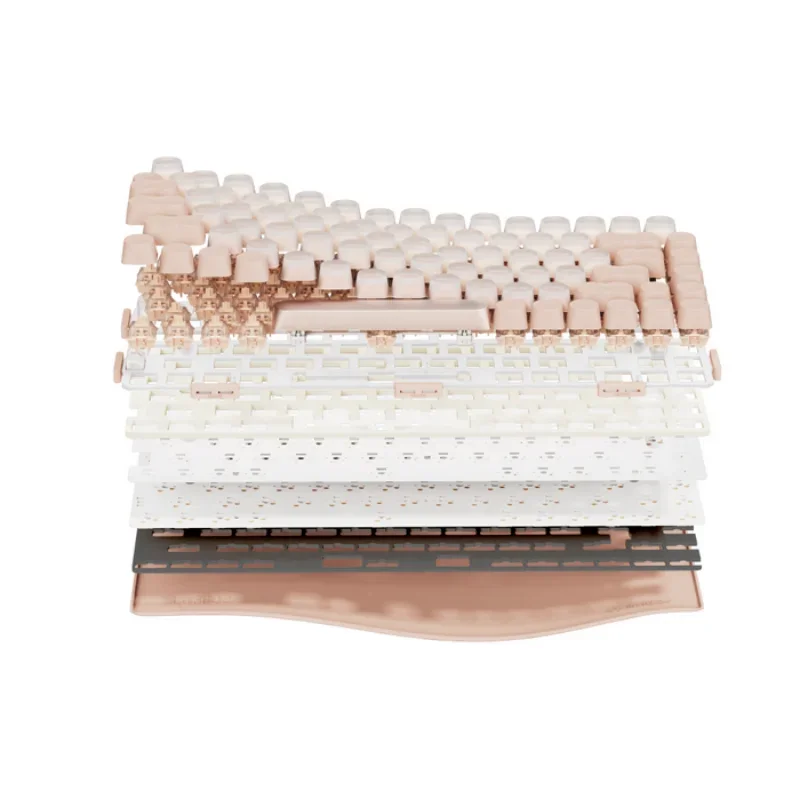 LOFREE DOT-Teclado mecánico "base", inalámbrico, Bluetooth, tres modos, enchufe en caliente y estructura de junta, teclado óptico único - imagen 5