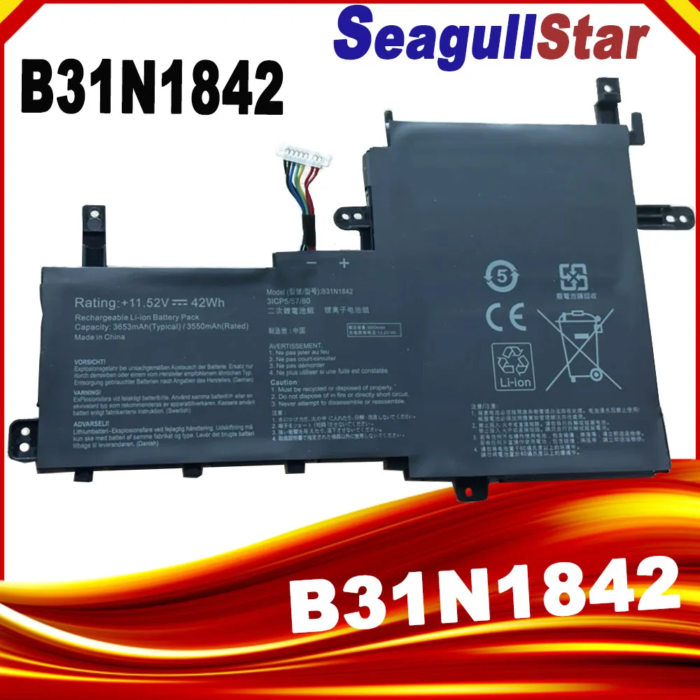 B31N1842 batería del ordenador portátil para ASUS VivoBook 15 F513EA K513E KM513UA M513IA S513EA S531F S533UA X513EA X531FA X531FL 42WH