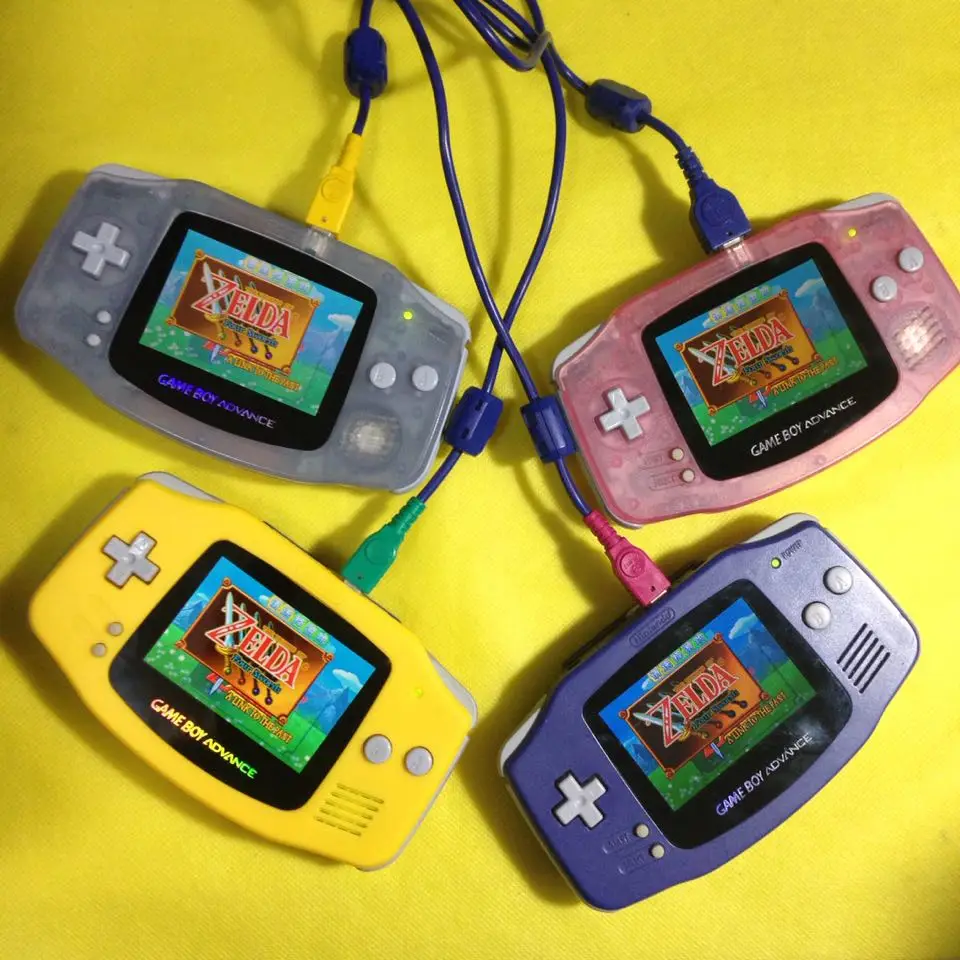 Consola de juegos GAMEBOY original Gba pantalla ips resaltada y refinada, portátil, estuche de alta calidad