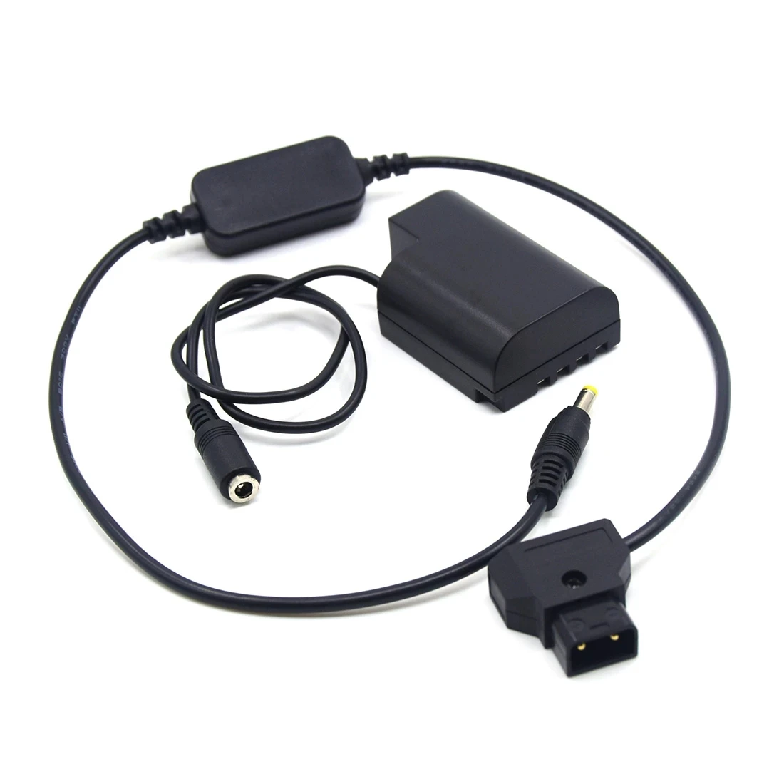 DMW-DCC12 batería falsa de DMW-BLF19E totalmente decodificada + Cable de alimentación reductor de D-TAP para Panasonic DMC-GH3K DMC-GH4 DMC-G9 DMC-GH5S - imagen 2