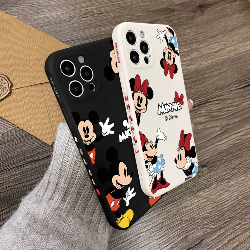 Funda de teléfono de Mickey y Minnie Mouse para Oppo, cubierta suave de borde recto para modelos Realme, C65, C63, C55, C53, C35, C33, 11, 10, 9, 9i, 8, 8i, 7 Pro Plus, 4G, 5G - imagen 4