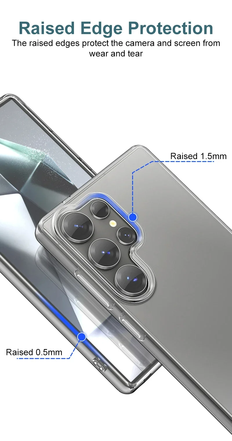 Funda blanda de silicona para Samsung Galaxy S26/S26 Ultra/S26 AIR, funda transparente ultrafina, protección a prueba de golpes ﻿ - imagen 3