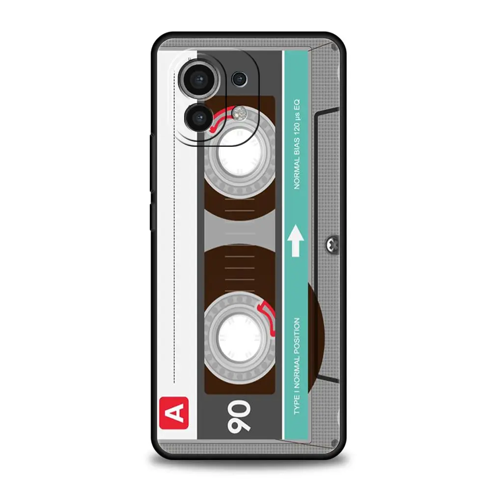 Funda de teléfono para Xiaomi Mi 14, 13, 12, 11 Lite, 13T, 12T, 11x, 11T, 10T Pro, 9T, Note 10 Lite, cinta de silicona suave negra - imagen 2