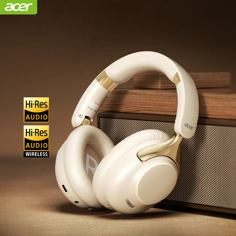Auriculares inalámbricos Acer OHR524 ANC con micrófono HD 360 °   Reducción de ruido de los auriculares Bluetooth de los deportes del jugador de las auriculares del sonido envolvente