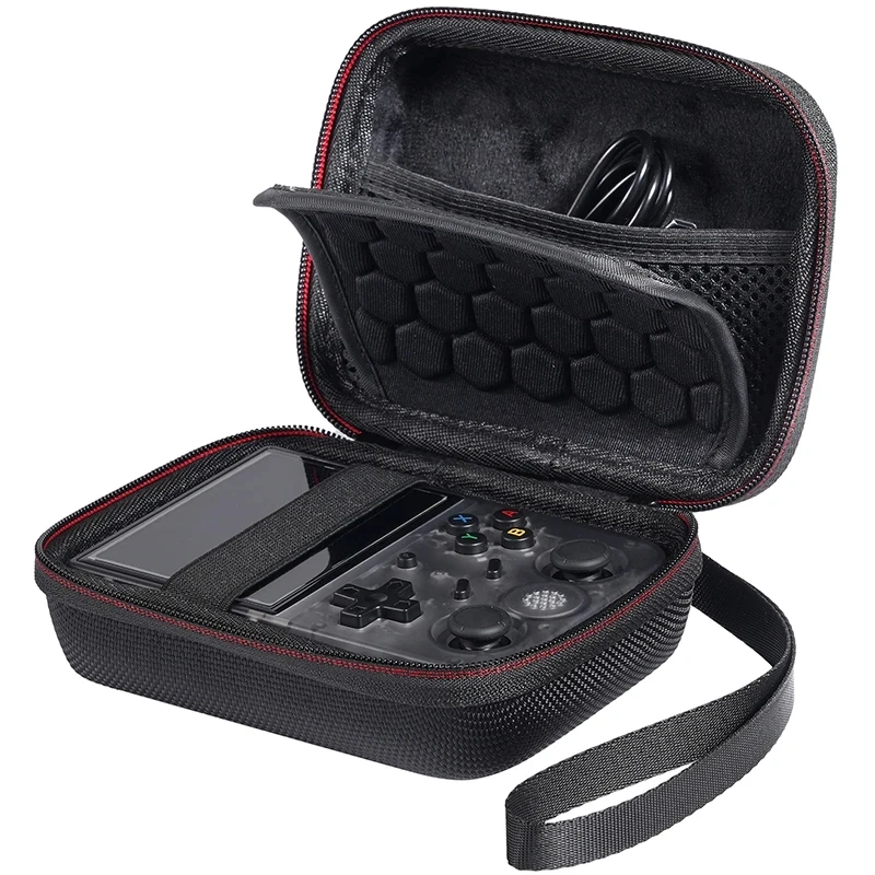 Bolsa de transporte de viaje de EVA dura, funda de almacenamiento para consola de juegos portátil Retro Anbernic RG353V/ RG35XX/ RG353VS/ R36S, el más nuevo