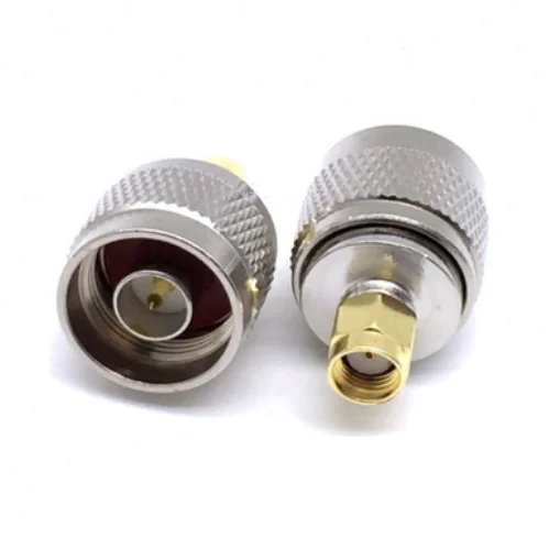 N-RP SMA Adpater N a RP SMA, conector macho y hembra, adaptador Coaxial RF, conectores de latón - imagen 2