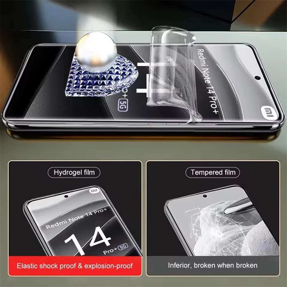 Película de hidrogel 4 en 1 para Xiaomi 15 14 13 Ultra 11 Lite Protector de pantalla de lente de cámara para Xiaomi 14T 13T 12T 11T 10T Pro no vidrio - imagen 5