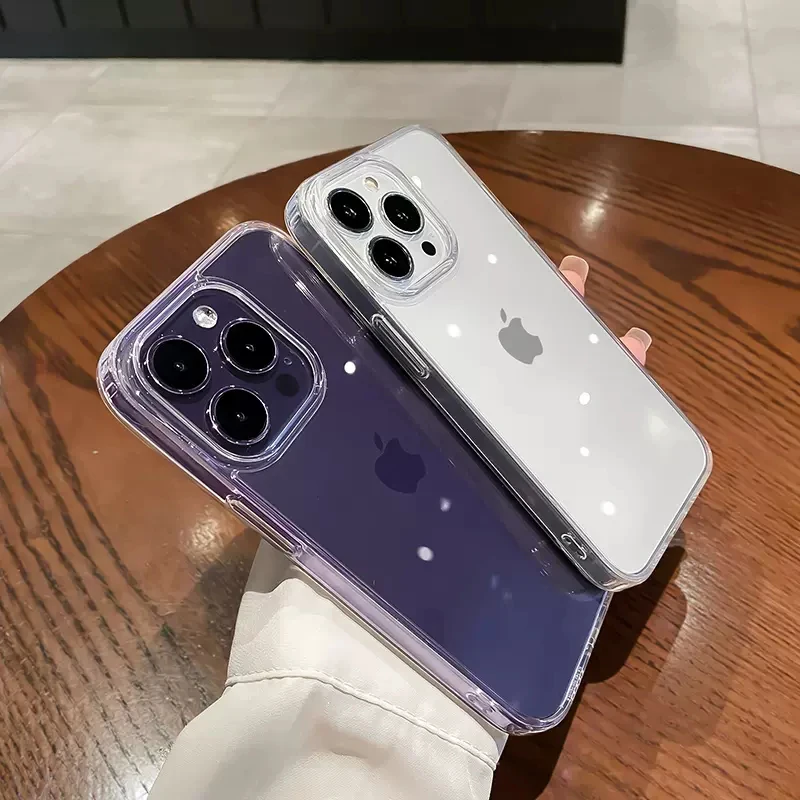 Fundas de teléfono de silicona transparente para Apple, accesorios originales de moda de lujo para iPhone 14, 12, 11, 13, 15 Pro Max, Mini 7, 8, 6S Plus, X, XR, XS, SE - imagen 5