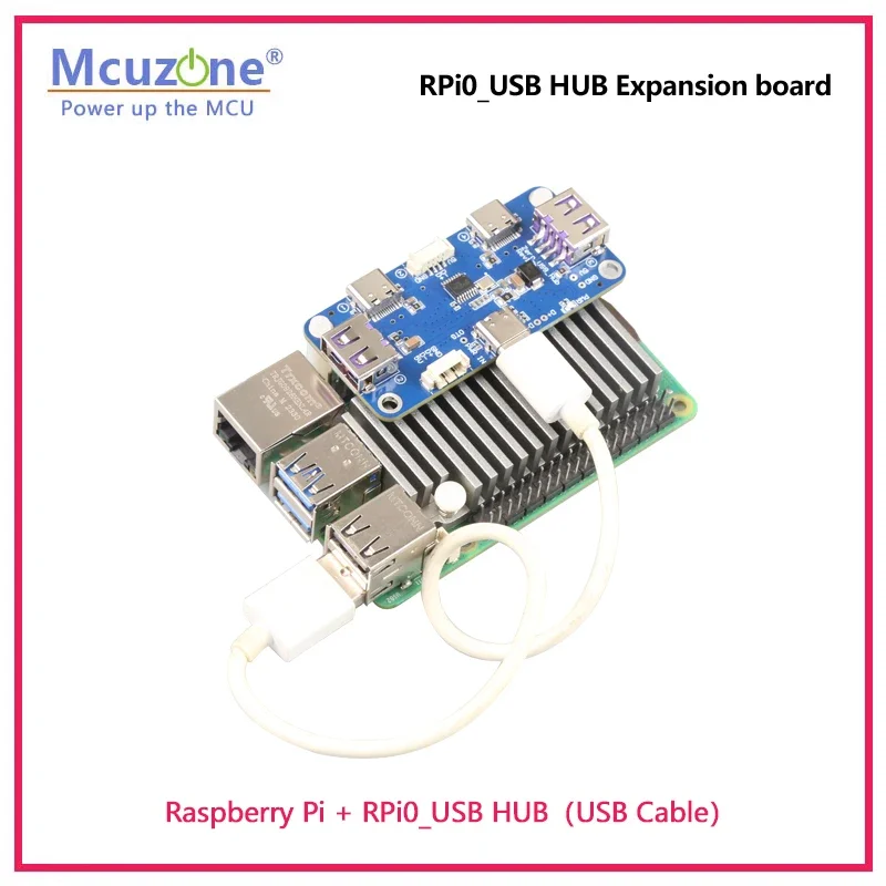 RPi0_USB HUB, placa de expansión Raspberry Pi zero_USB HUB, plug and play sin controlador - imagen 4