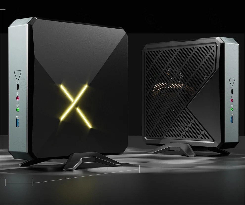 Mini PC dedicada para jugadores AMD Ryzen 9 5900HX RTX3060 RX 6600M RX 6500XT 2 * DDR4 M.2 NVMe SSD 2,5G LAN computadora de torre de escritorio WiFi6E - imagen 3