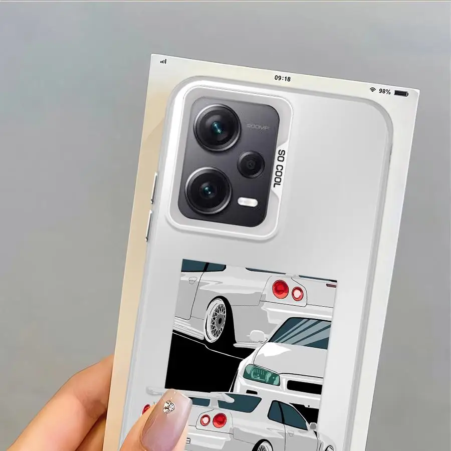 Funda trasera de teléfono para Xiaomi Redmi 9T 9C 12C A5 K60 14C 10C A1 A2 Plus 13C Sport Car - imagen 4