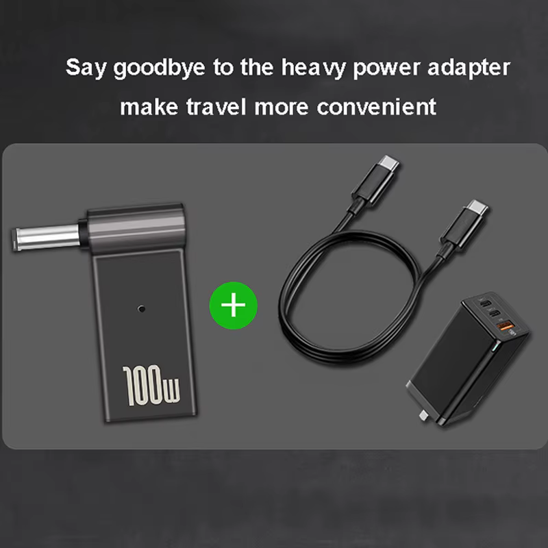 Adaptador USB-C a DC 100W para Portátiles HP Asus Dell Lenovo - imagen 4