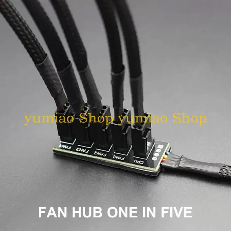 587b 4pin/3pin PWM Ventilador ventilador Cable adaptador para PC escritorio enfriamiento interno - imagen 4