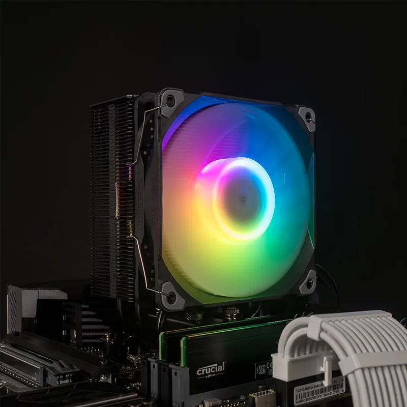 PHANTEKS-enfriador de aire de CPU Polar S5-120, 5 tubos de calor, ARGB, M25-120, ventilador de alto rendimiento, compatible con LGA1700 AMDAM5 - imagen 3