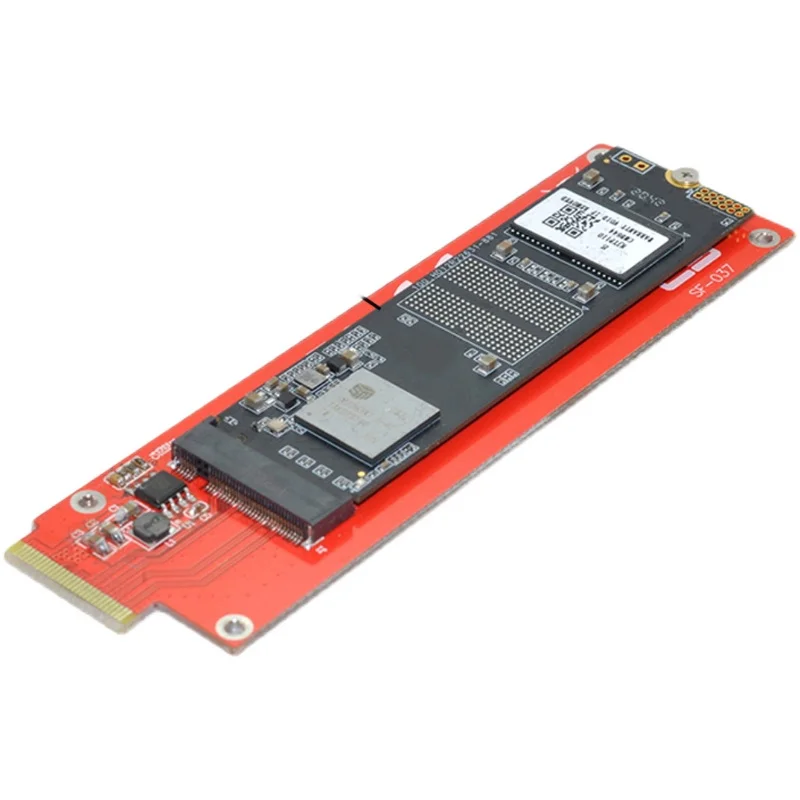 Tarjeta adaptadora PCIe 4.0 NVMe M-Key SSD: convertir a EDSFF E1.S SSD compatible con PCI Express Gen3/4 para placas base 2230 2260 2280 - imagen 4
