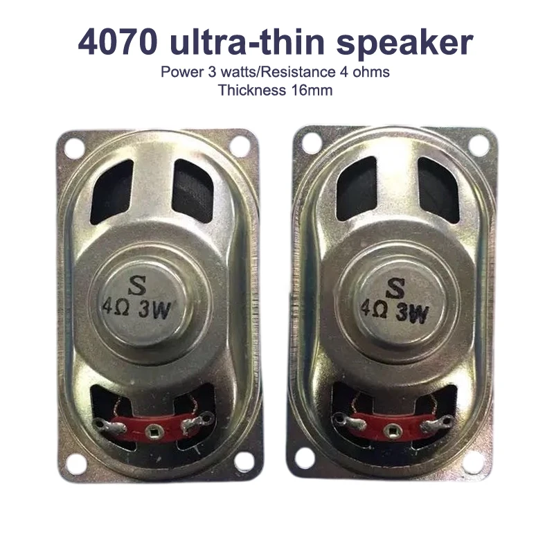 1 Uds 4070 Monitor LCD ultrafino/altavoz de TV bocina 4/8/16 Ohm 1/2/3/5 vatios 7x4cm bocina altavoz accesorios DIY - imagen 4
