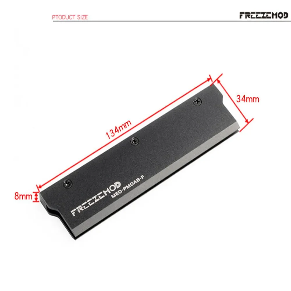 Disipador de calor de Metal FREEZEMOD DDR5 RAM DIMM, Enfriador de refrigeración por agua para sistema de refrigeración líquida, cubierta de disipación de calor, MEO-PM0AB-F, 2 uds. - imagen 3