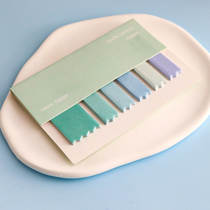 Bloc de notas autoadhesivas de Color macarrón, 120 hojas, marcador de notas, pegatina de papel de gran viscosidad para oficina - imagen 3