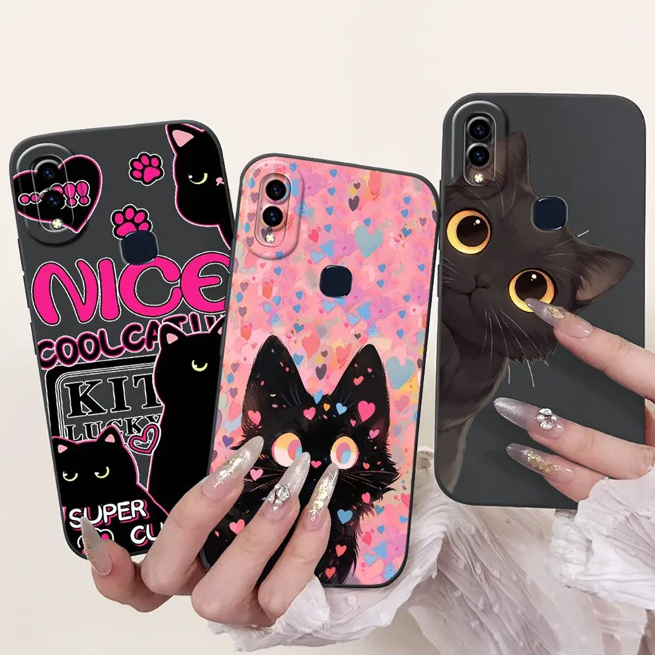 Para Vivo V9 Youth Y85 Z1i Z1 Lite funda protectora de teléfono para Vivo 1851 1723 1726 1727 fundas de silicona suave con bonito patrón - imagen 5