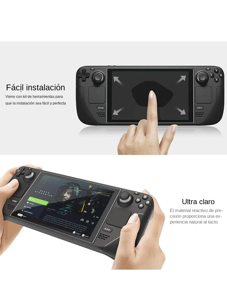 DATA FROG 2 protectores de pantalla de vidrio templado compatibles con Steam Deck 9H HD película antiarañazos - imagen 2