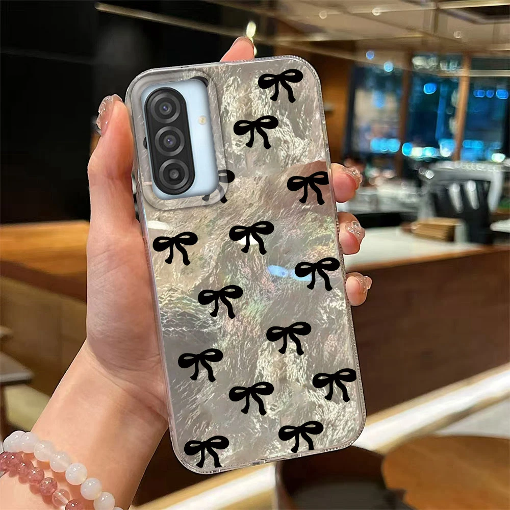 Para Samsung Galaxy A17 A56 A54 A34 A16 A15 A07 A36 A57 A26 A37 A06 A14 A24 A53 coreano INS Bowknot Cirular puntos cubierta de la caja del teléfono - imagen 5