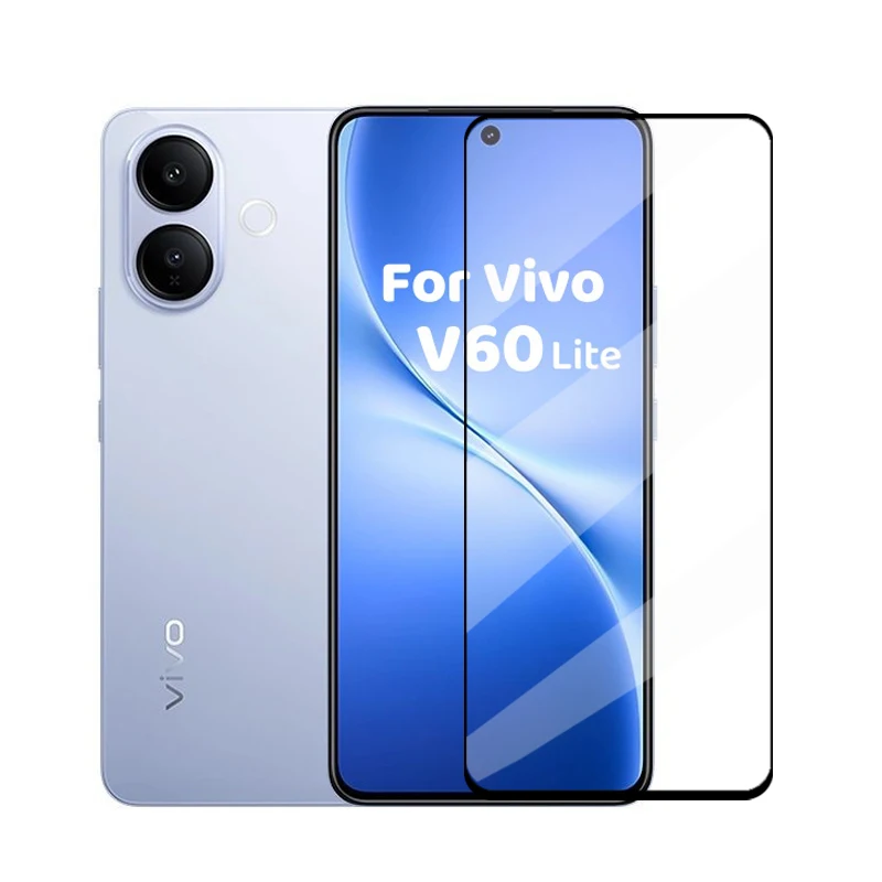 4-1 Uds vidrio para Vivo V60 Lite cubierta completa vidrio templado Vivo V60 Lite Protector de pantalla película protectora de teléfono Vivo V60 Lite - imagen 3