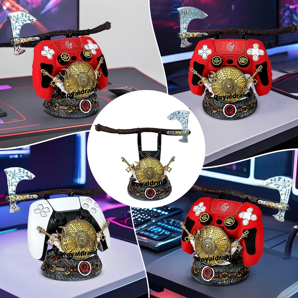 Nuevo soporte creativo para controlador de juegos God War, soporte de decoración de escritorio para PS5/PS4/XBOX/Switch, soporte para mango de juego - imagen 4