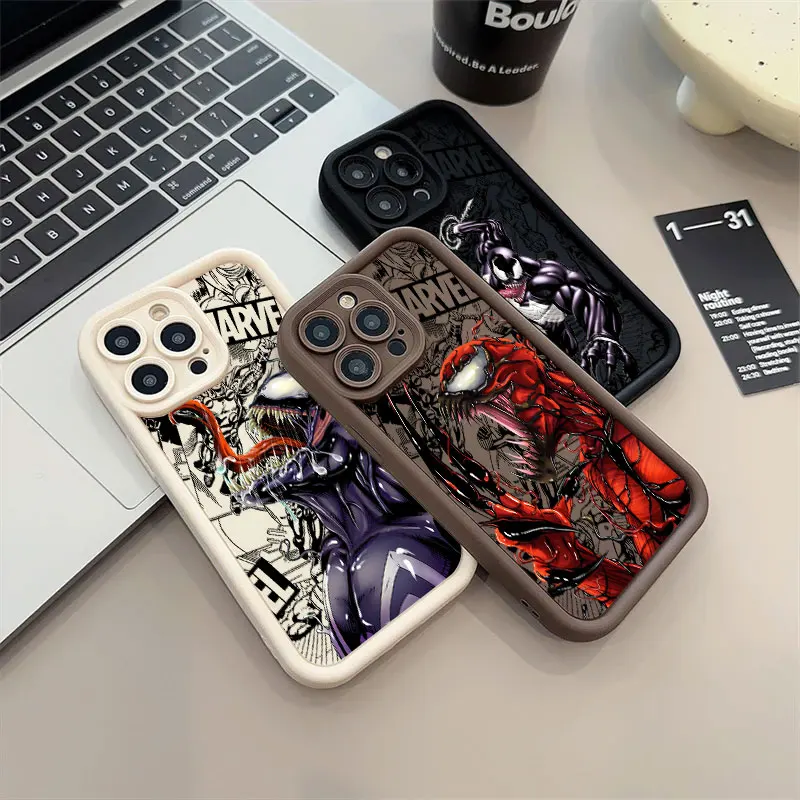 Venom Marvel Cool funda de teléfono para Samsung Galaxy A16 A06 A35 A55 A25 A05s A15 A54 A34 A24 A14 A05 4G 5G funda trasera suave de TPU - imagen 5