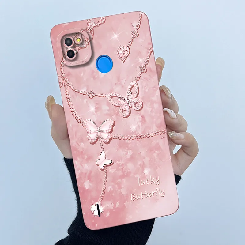 Para Tecno Pop 4 Lte funda de silicona líquida moda simplicidad pintura al óleo funda trasera Floral para Techno Pop4 Air funda de teléfono BC1s - imagen 4