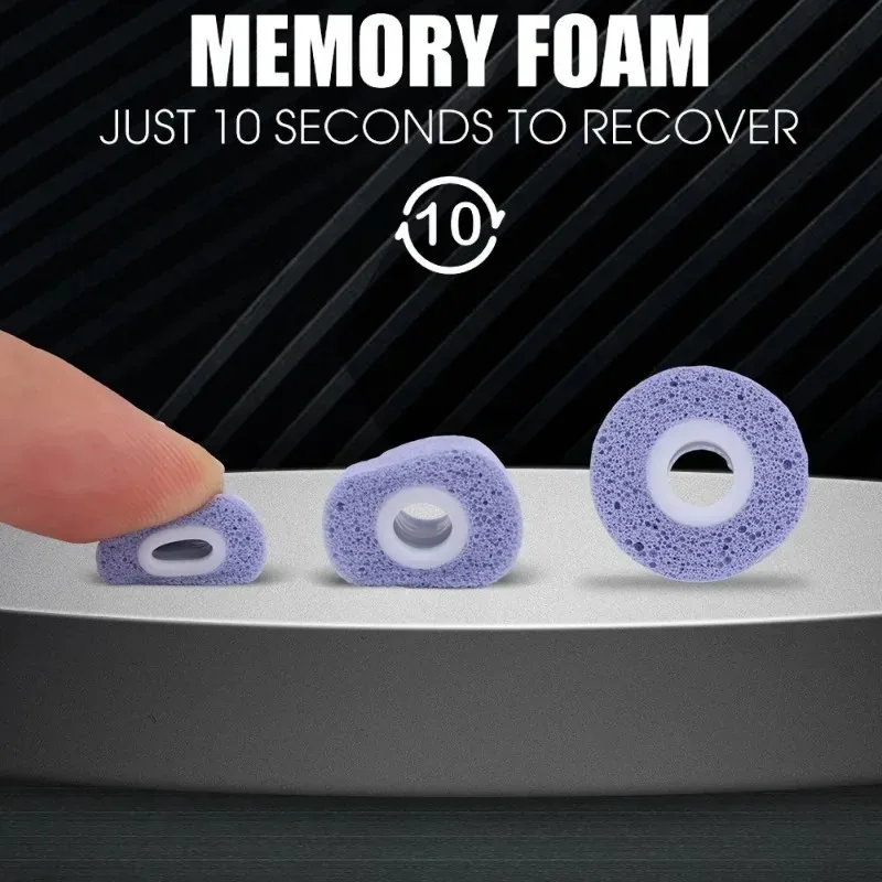 Auriculares de espuma viscoelástica suave, almohadillas para los oídos con aislamiento de ruido, tapones para los oídos de repuesto, tamaños S/M/L, para Samsung Galaxy Buds 2Pro - imagen 4