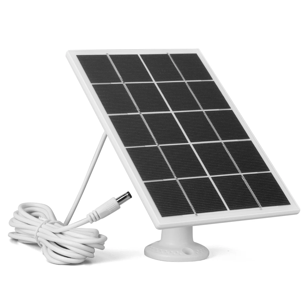 Cargador de Panel Solar de 10W, montaje de pared ajustable de 360 ° con Cable de carga de 9,8 pies CC 5,5mm para Ring Stick Up Cam y Spotlight Cam - imagen 5