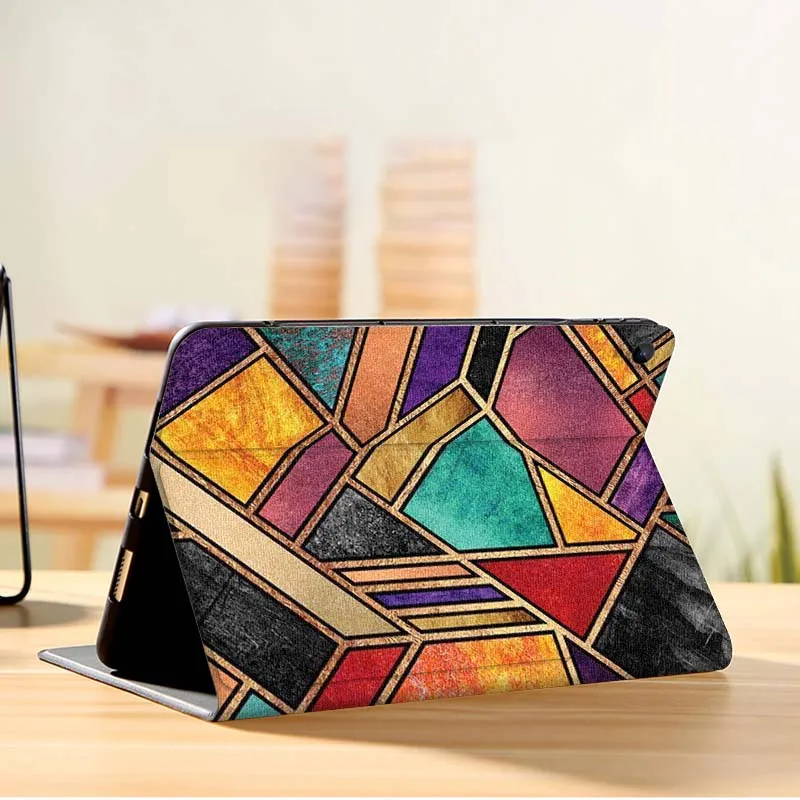 Color artístico de formas geométricas para Samsung Galaxy Tab A A7 A8 A9 A11 S6 S11 10,1 10,4 10,5 pulgadas Lite Plus funda para tableta - imagen 4