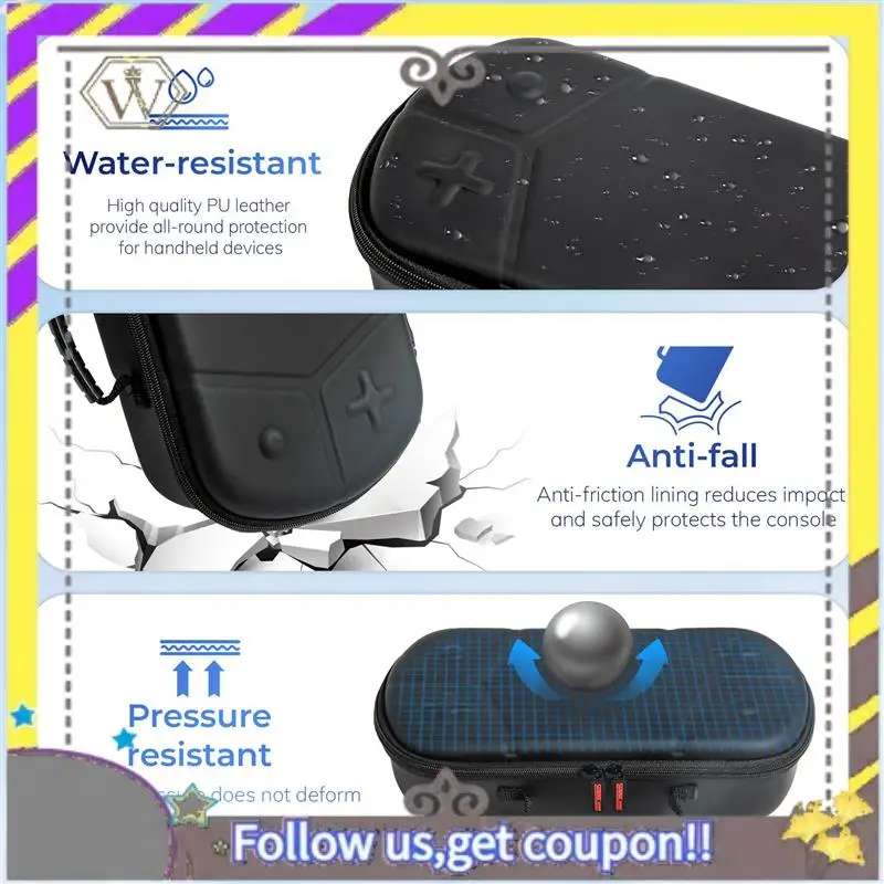 Bolsa de almacenamiento Universal de AU33, funda impermeable de PU, bolsa de espacio grande para Steam Deck/Switch/ROG Aiiy, consola de juegos duradera - imagen 5