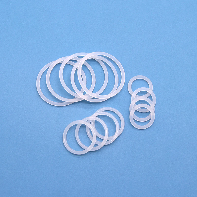 10/50 Uds VMQ junta tórica CS 2,4mm OD 6 ~ 60mm arandela impermeable blanca anillo redondo de silicona en forma de O de calidad alimentaria - imagen 3