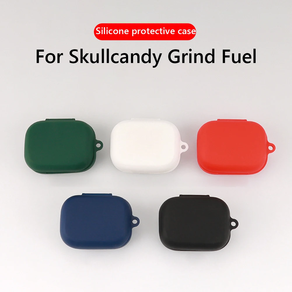 Funda de silicona con gancho para auriculares Skullcandy Grind Fuel, Protector de auriculares con todo incluido de 360 grados - imagen 4