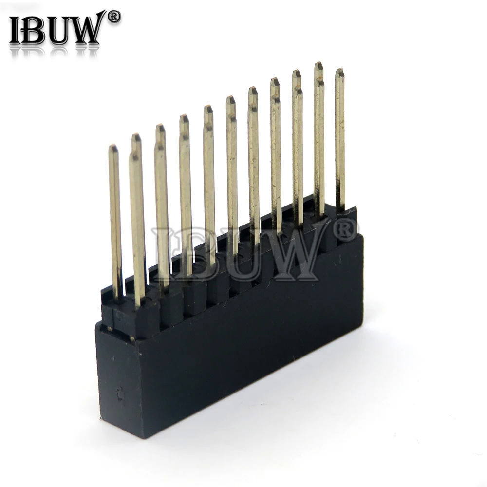 Conector de cabezal de apilamiento hembra, 2,54mm, 2x10P/16P/20P/25P/32P/40 pines, doble fila, 2x20P, PC104 para Raspberry Pi 2 - imagen 3