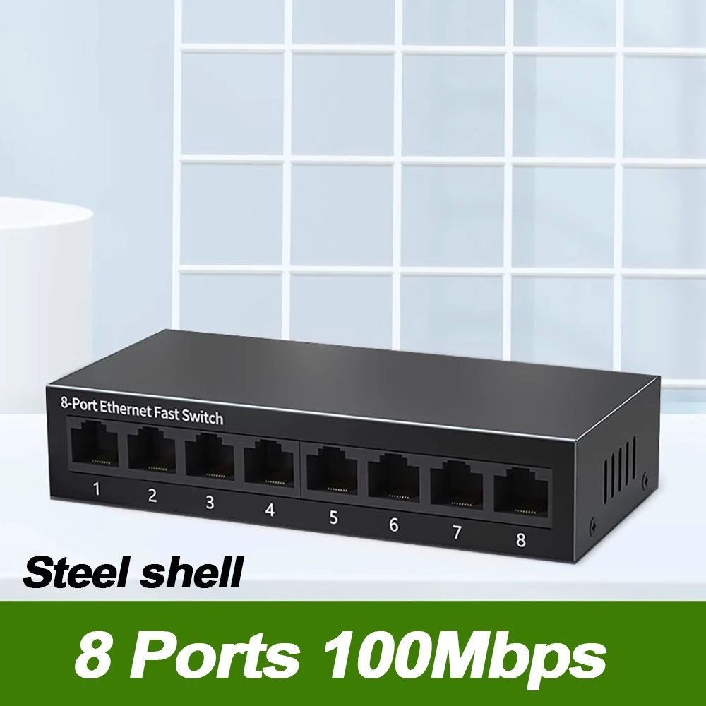 8 Ports Steel shell