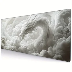 Alfombrilla gaming grande – Dragón oriental, goma antideslizante