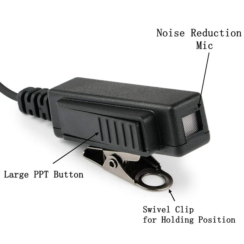 Auriculares con micrófono PTT de tubo de aire para Motorola MTP6550 MTP850S XIR P8268 P8200 APX4000 APX2000 APX6000 DP4800 DP3400 Radio - imagen 3
