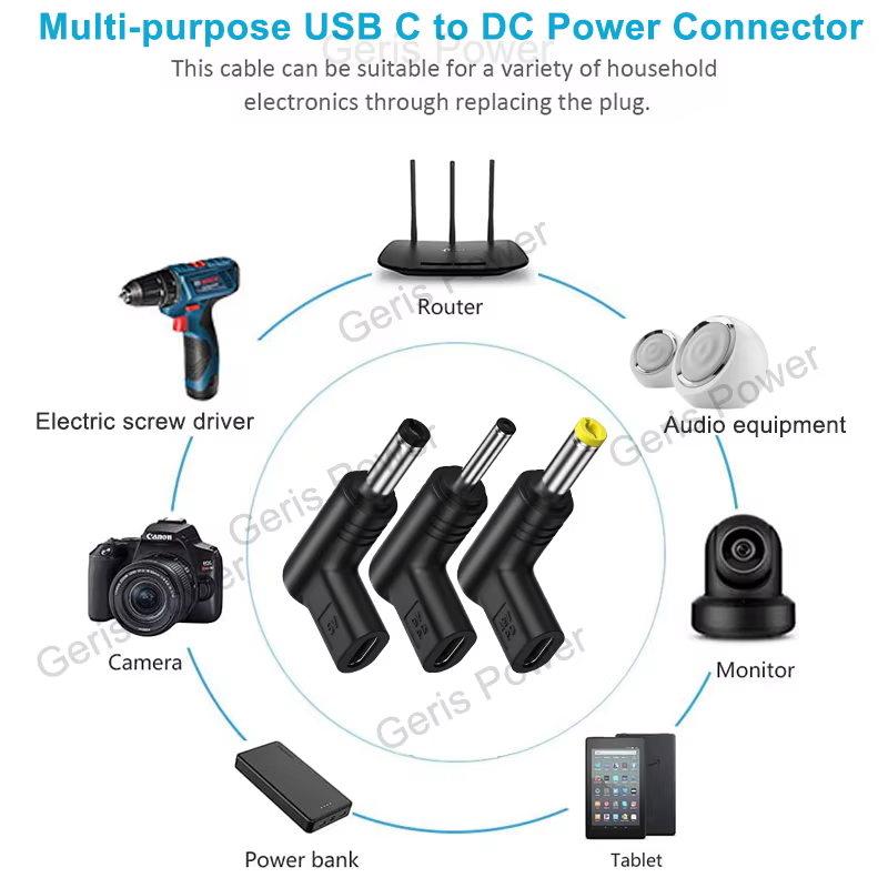 Adaptador USB-C PD Multi-Voltaje 5V/9V/12V – Conectores Universales - imagen 5