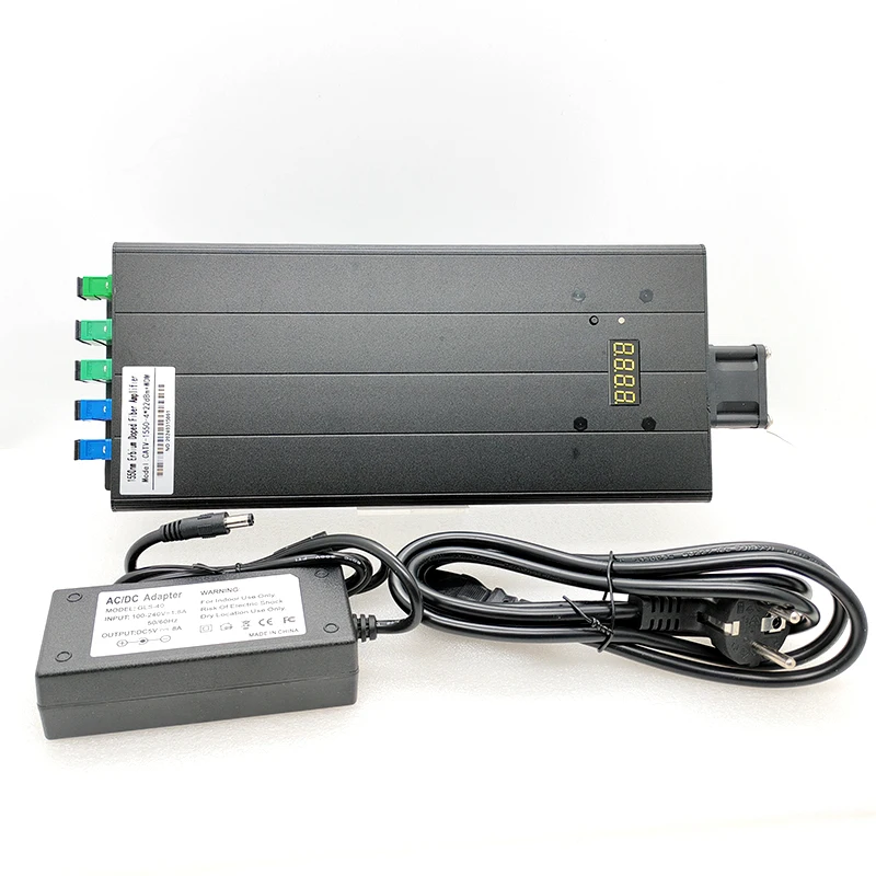 Nuevo FTTB FTTH CATV 1550 Mini EDFA Erbium-Doped amplificador de potencia óptica de alta potencia 4 puertos 16 ~ 23 dBm precio de fábrica al por mayor - imagen 2