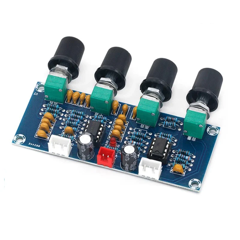 PREAMPLIFICADOR de placa de tono, preamplificador con ajuste de volumen de graves triples, controlador de tono para placa amplificadora, NE5532, XH-A901 - imagen 2